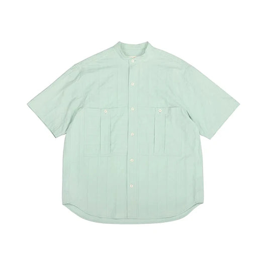 Band Collar Work Shirt