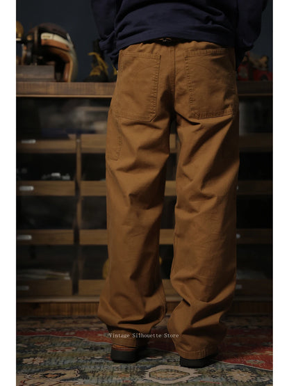 Washed Canvas Railroad Pants