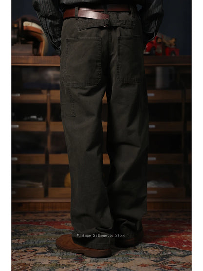 Washed Canvas Railroad Pants