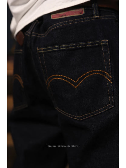 Raw Denim Five Pocket Jeans