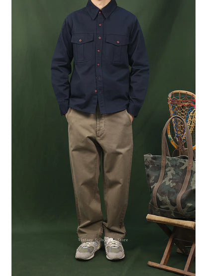 Washed Twill Engineer Shirt