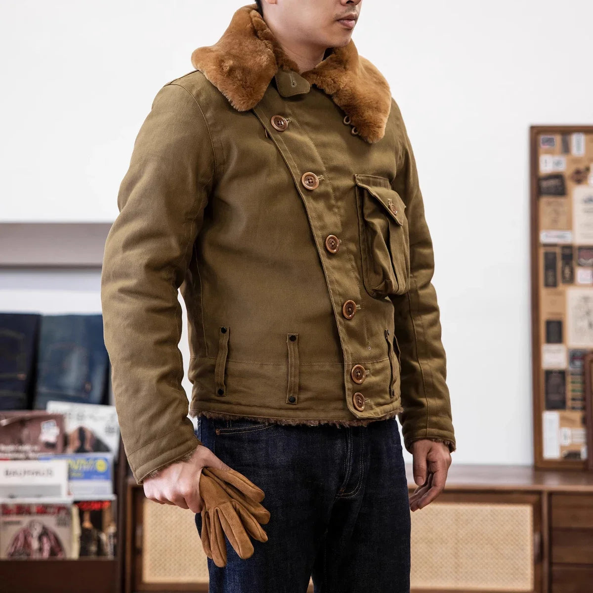 Waxed Taildragger Flying Jacket