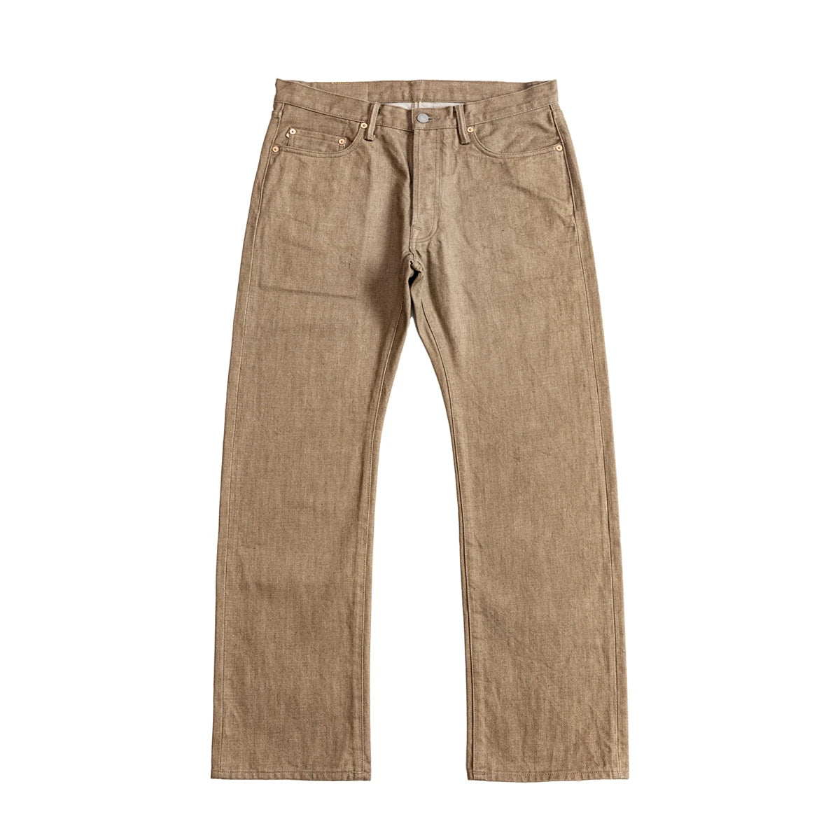 Light Brown Relaxed Denim Pants