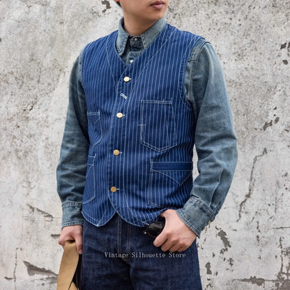 Wabash Stripe Conductor Vest