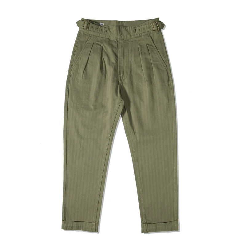 Herringbone Cotton Gurkha Pants