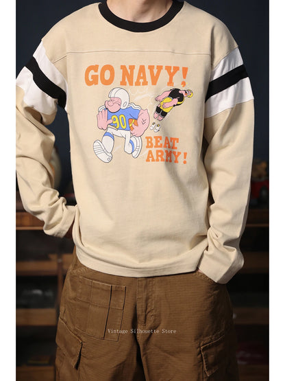 Cartoon Football Jersey Tee