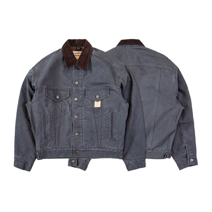 Blanket Lined Canvas Trucker Jacket