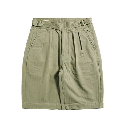 Adjustable Waist Gurkha Shorts