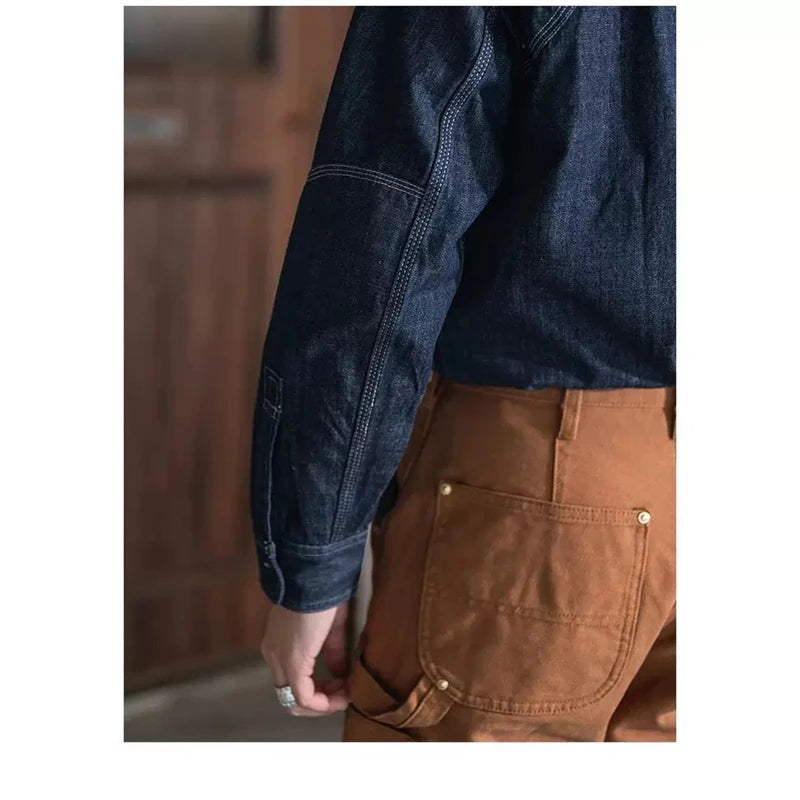 Triple Stitch Denim Work Shirt