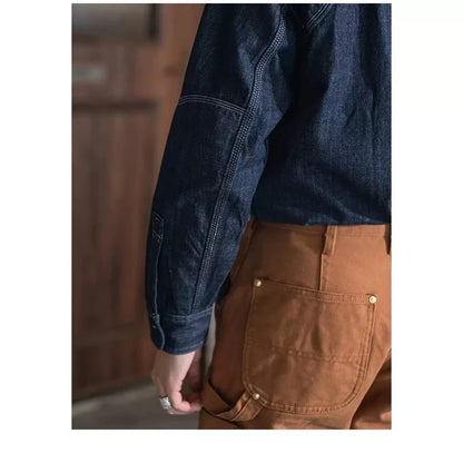 Triple Stitch Denim Work Shirt