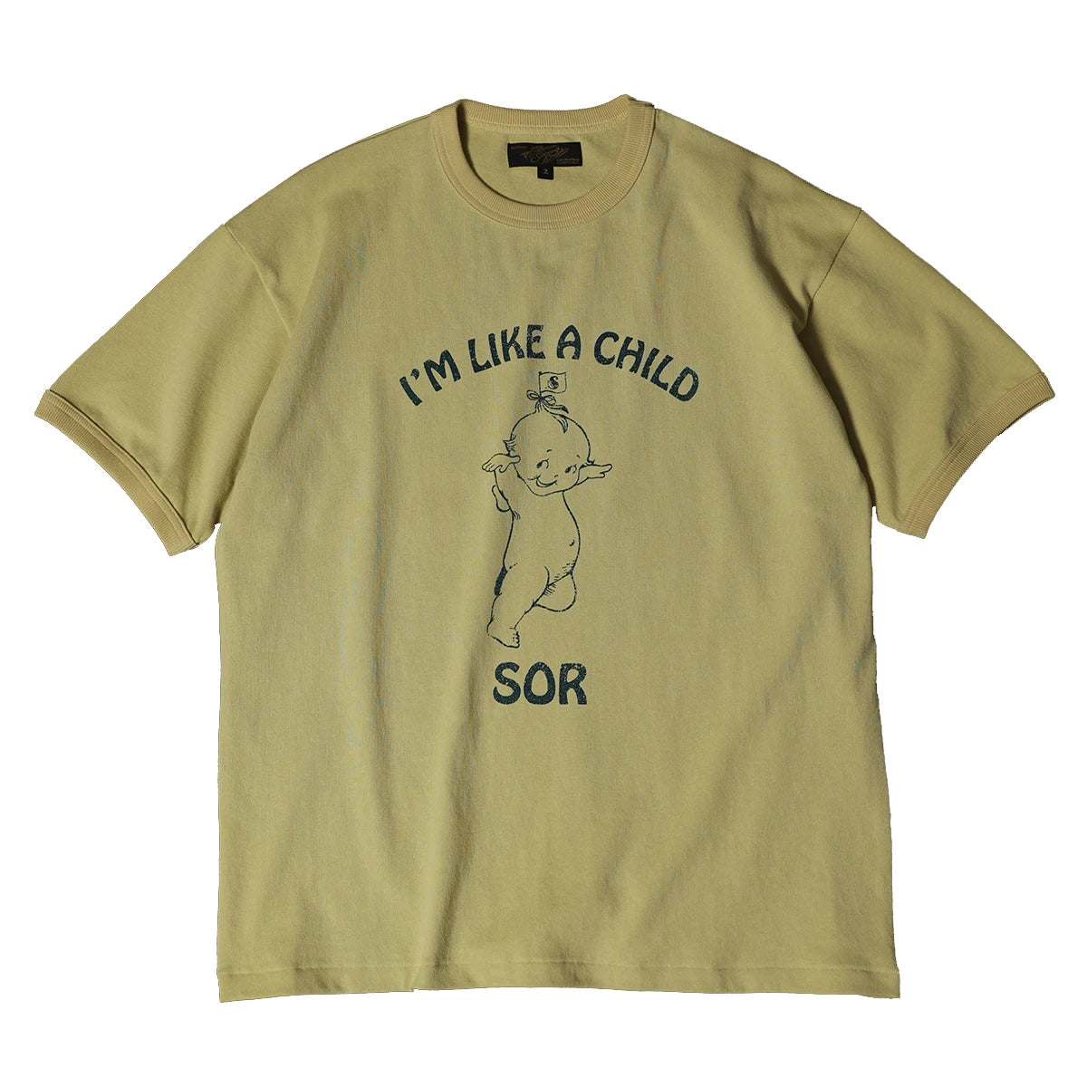 Yellow Cartoon Graphic Tee
