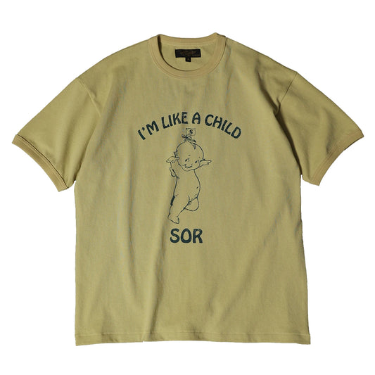 Yellow Cartoon Graphic Tee