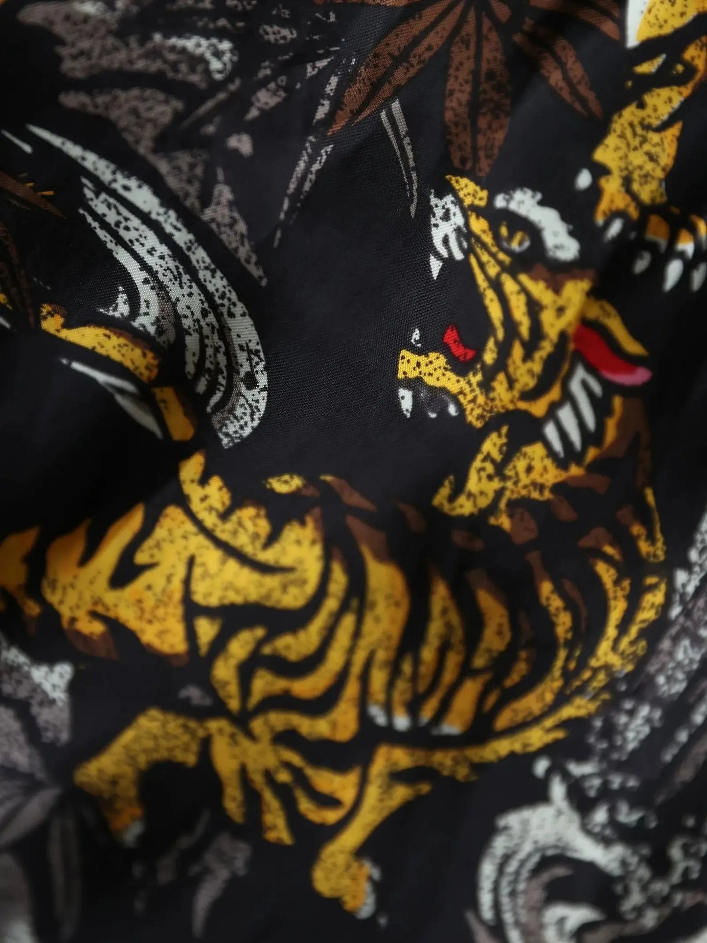 Oriental Print Hawaiian Shirt