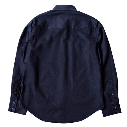 Black Slim Western Shirt