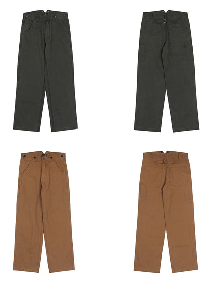 Washed Canvas Railroad Pants