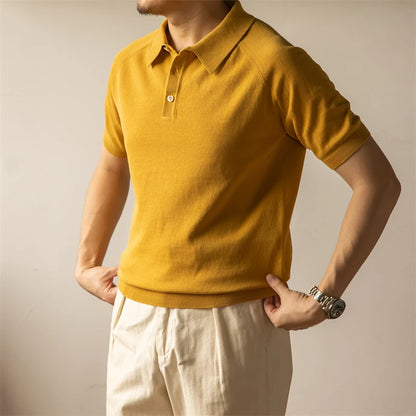 Cotton Short Sleeve Polo Shirt