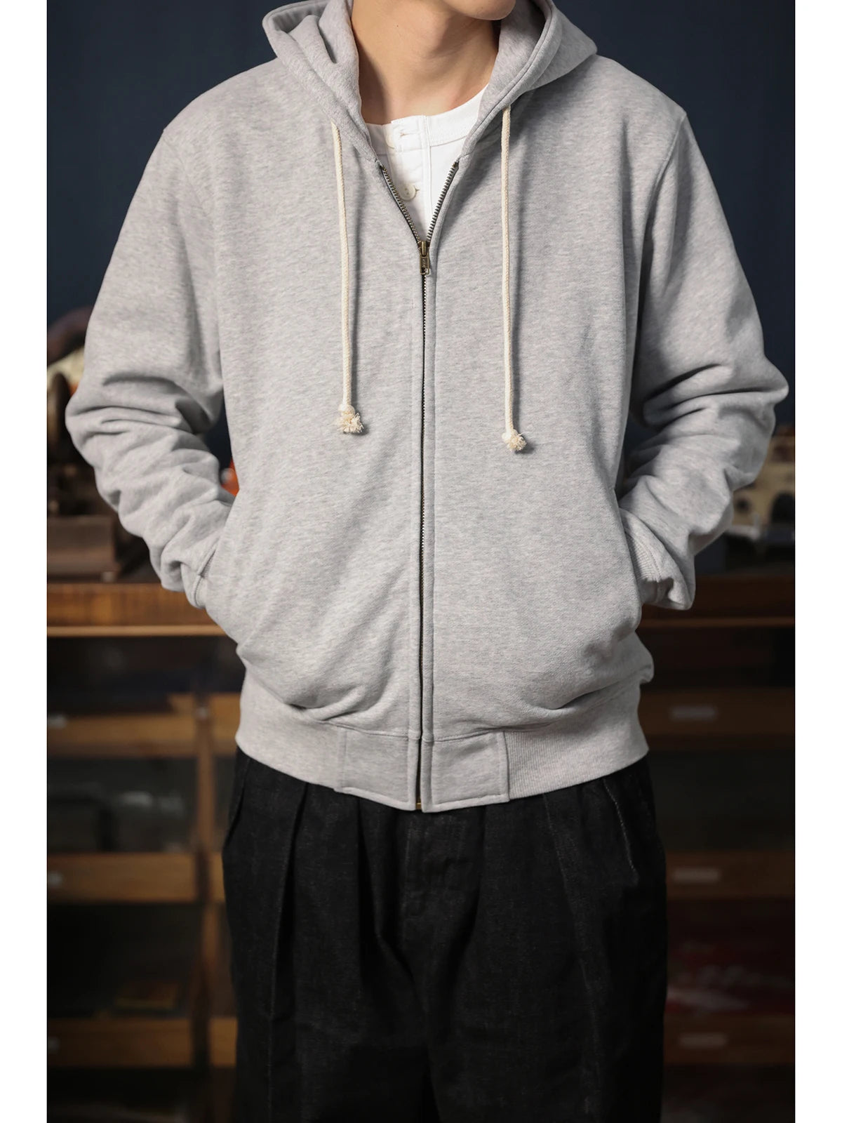 French Terry Zip Hoodie