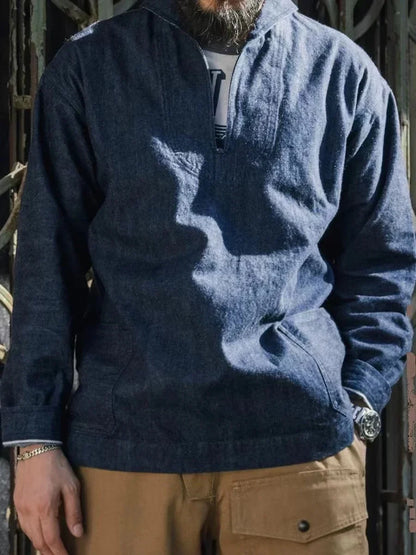 Selvedge Denim Pullover Jacket
