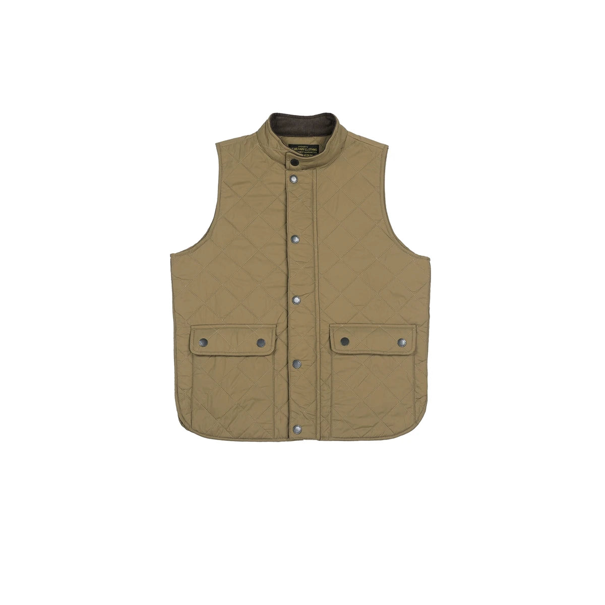 Stand Collar Quilted Vest