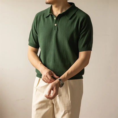 Cotton Short Sleeve Polo Shirt