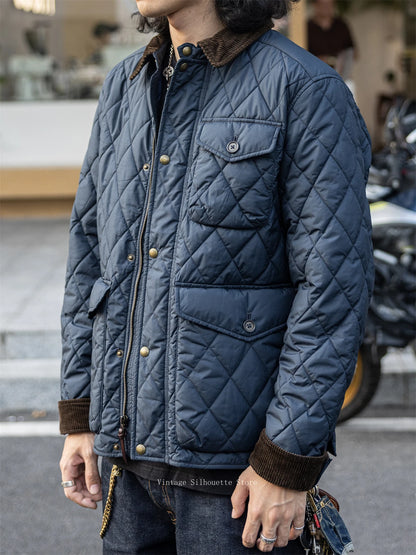 Quilted Corduroy Collar Jacket
