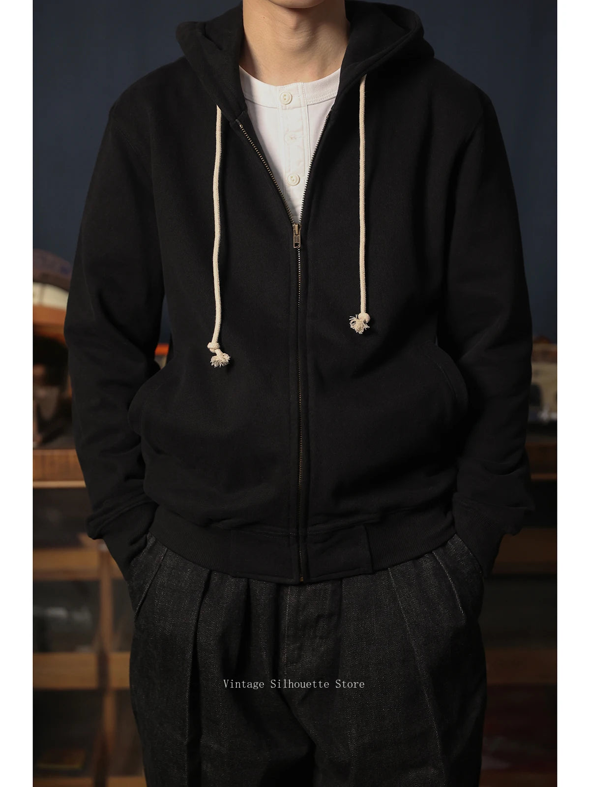 French Terry Zip Hoodie