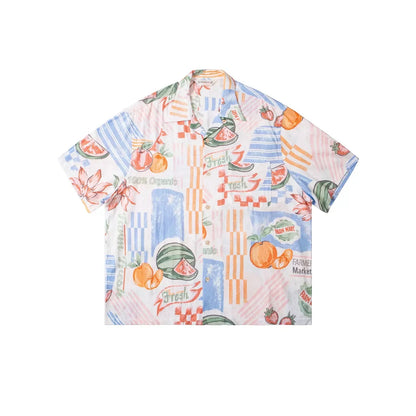 Cotton Linen Hawaiian Shirt