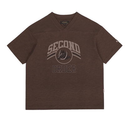 Slub Cotton V Neck Tee