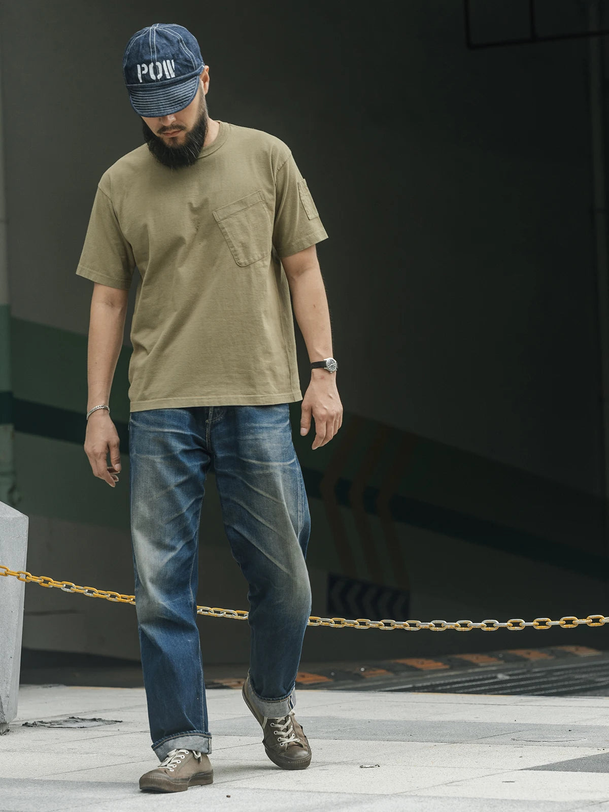 Tubular Pocket Crewneck Tee