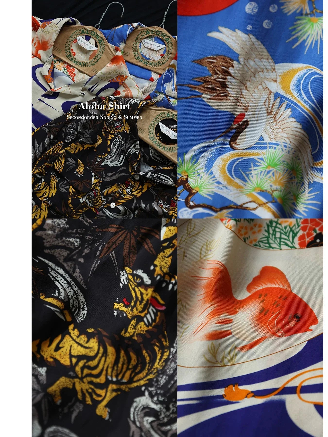 Oriental Print Hawaiian Shirt