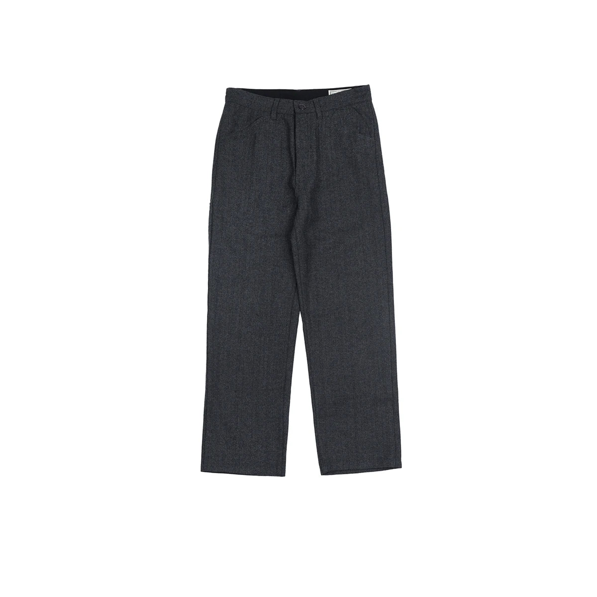 Herringbone Wool Blend Trousers