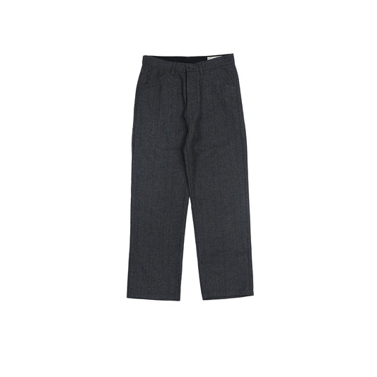 Herringbone Wool Blend Trousers