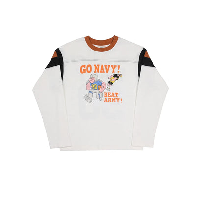 Cartoon Football Jersey Tee