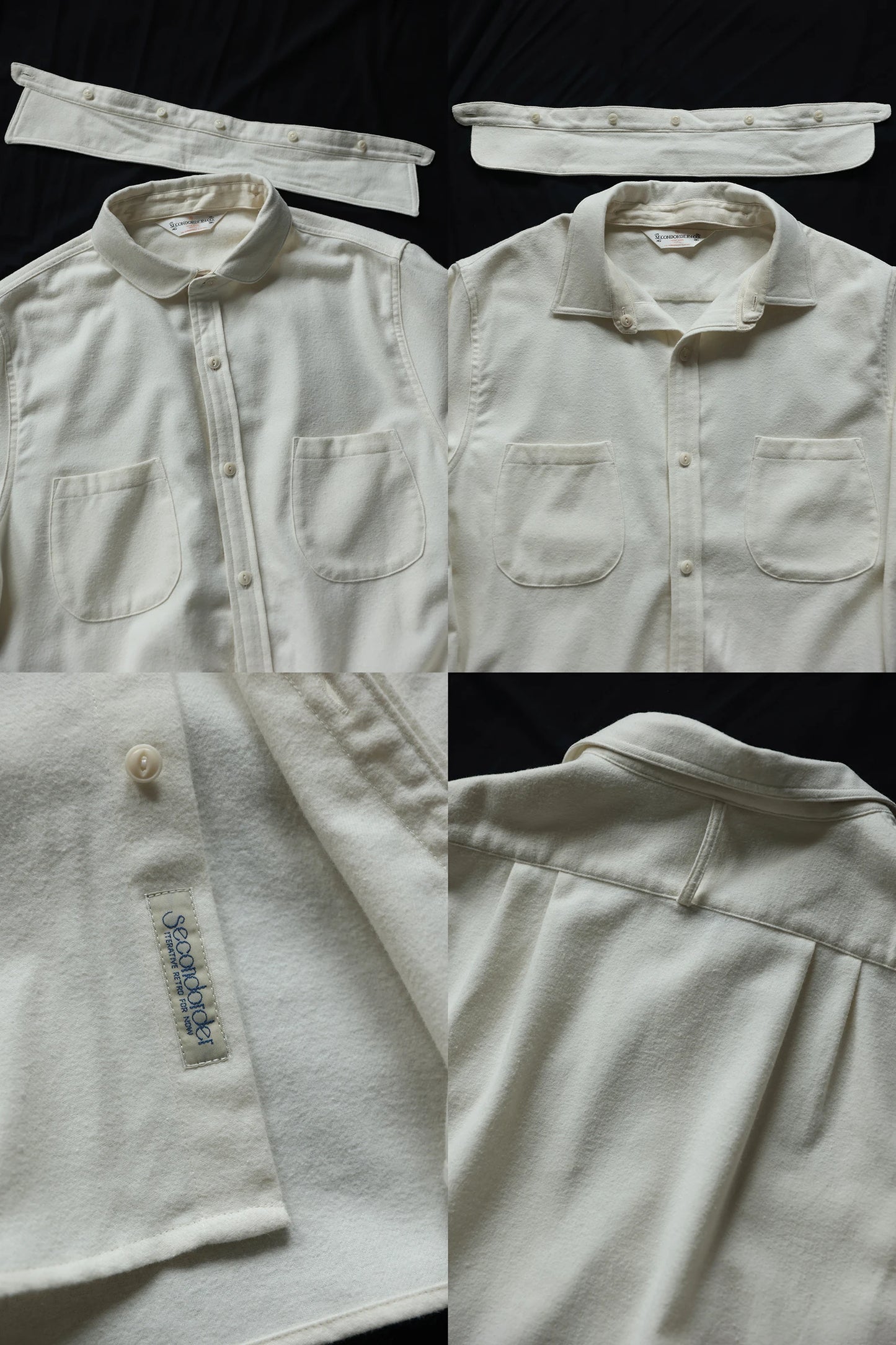 Detachable Collar Work Shirt