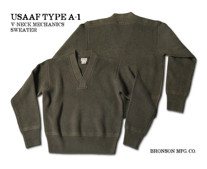 A-1 V-Neck Mechanic Sweater