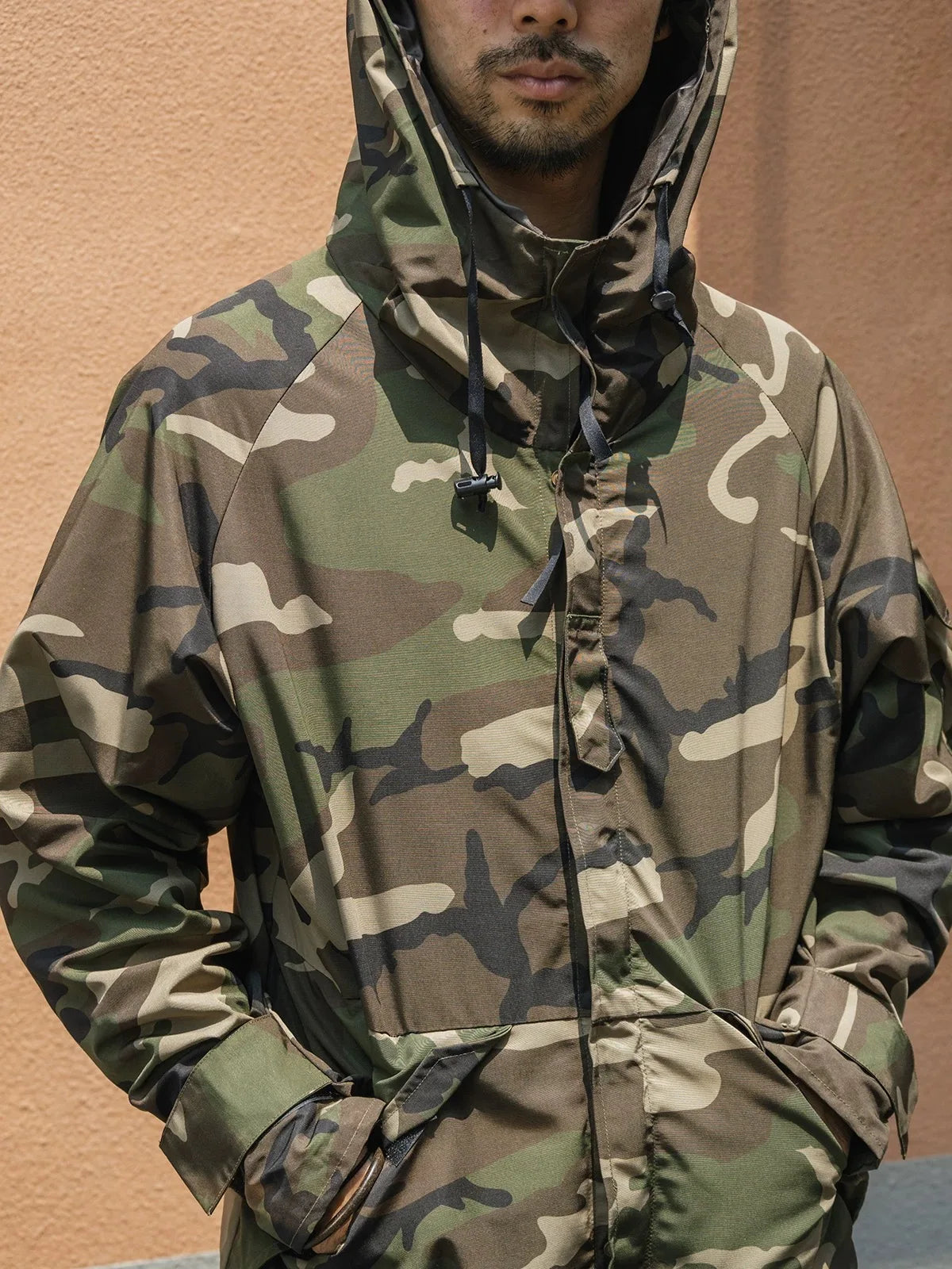 Woodland Camo Outdoor Parka