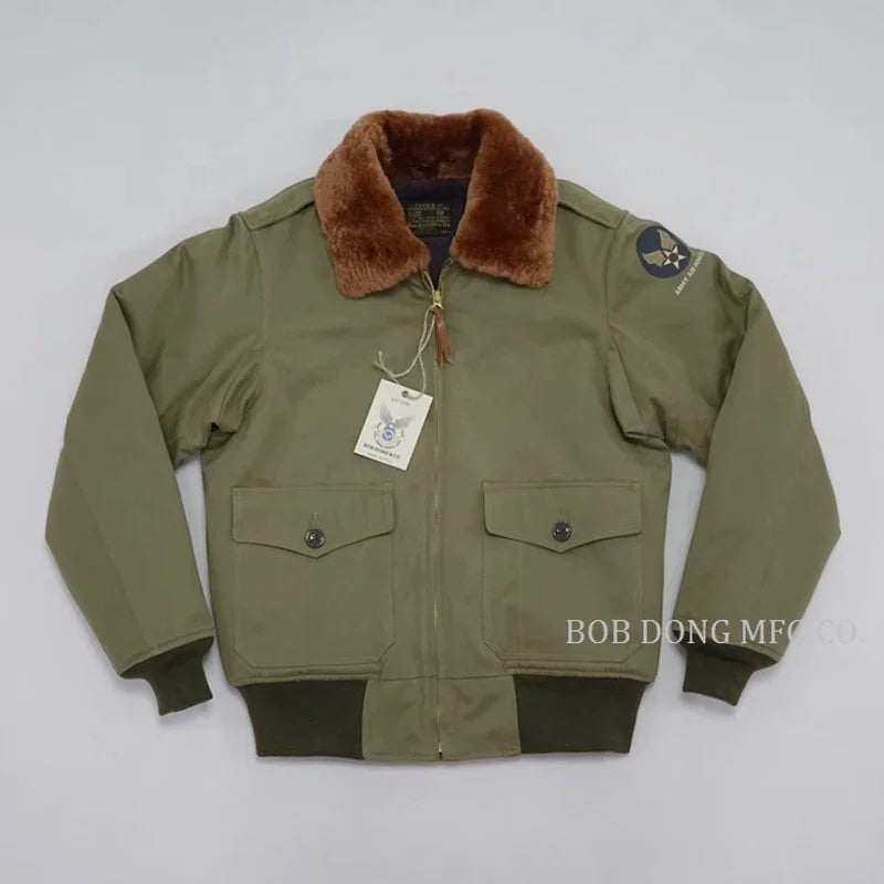 Wool Lined B-10 Bomber Jacket