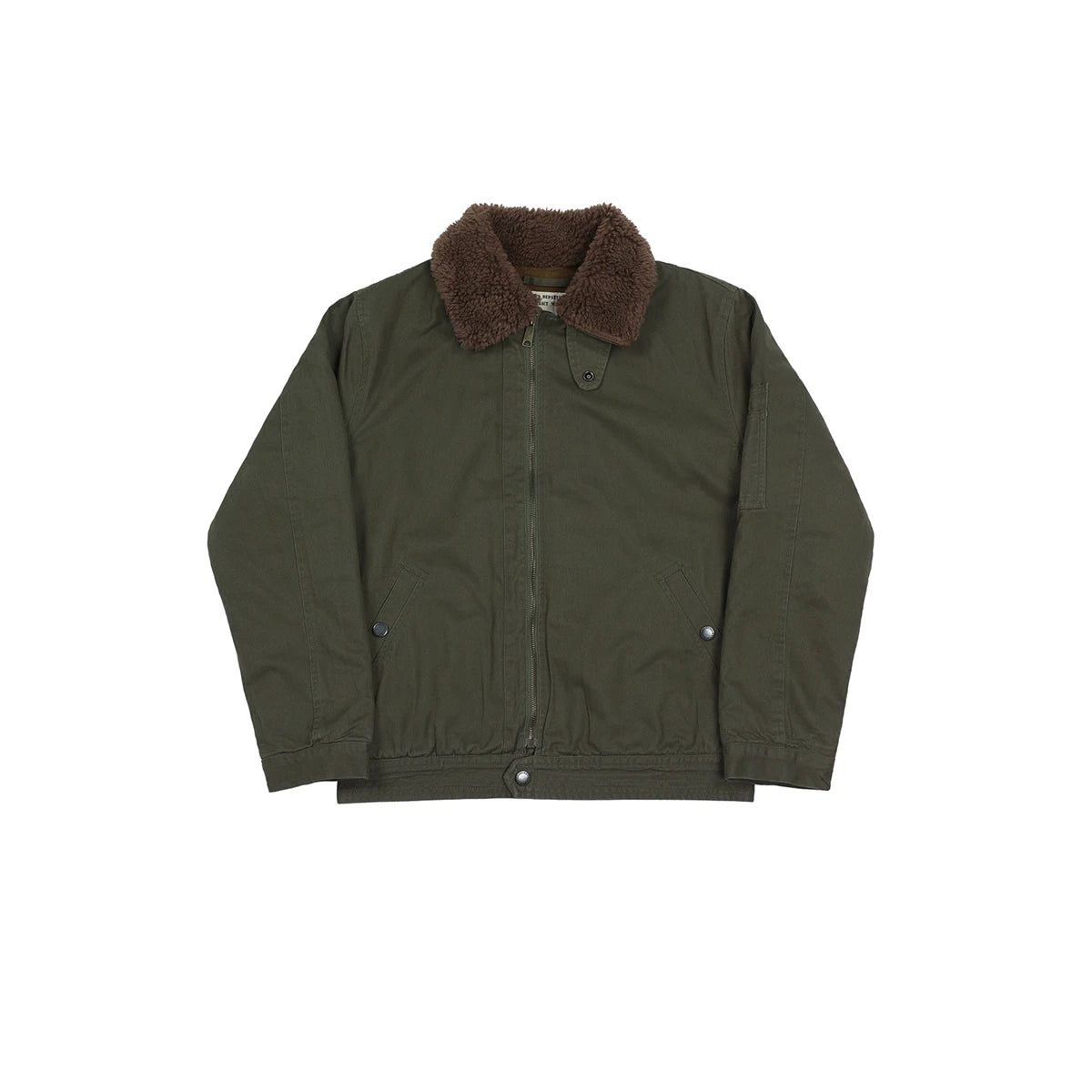 Wool Blend Aviator Bomber Jacket