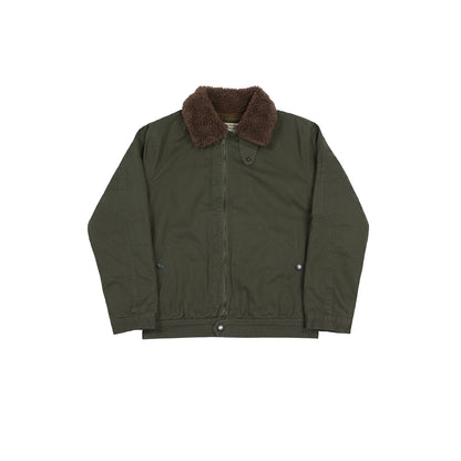 Wool Blend Aviator Bomber Jacket