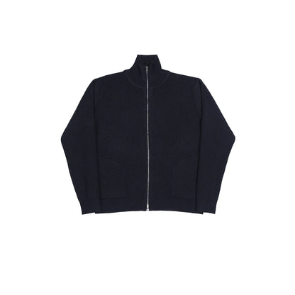 Zip Wool Blend Cardigan
