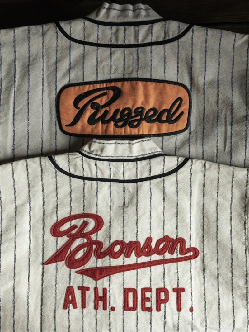 Striped Baseball Jersey Shirt