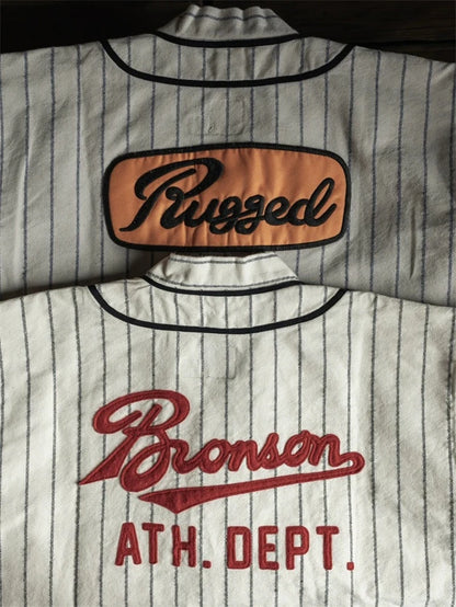 Striped Baseball Jersey Shirt