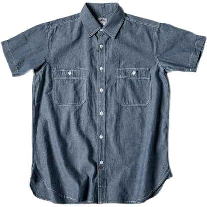 Light Blue Chambray Work Shirt