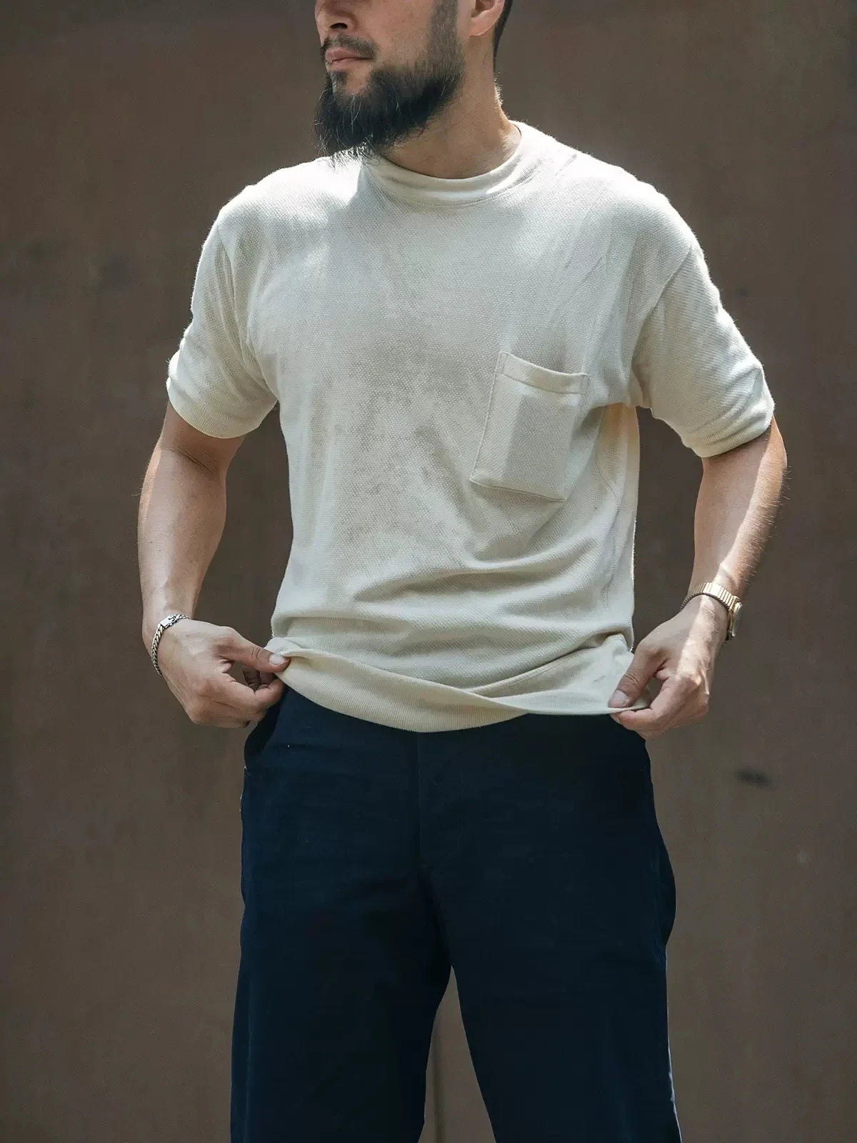 Lightweight Waffle Knit Tee