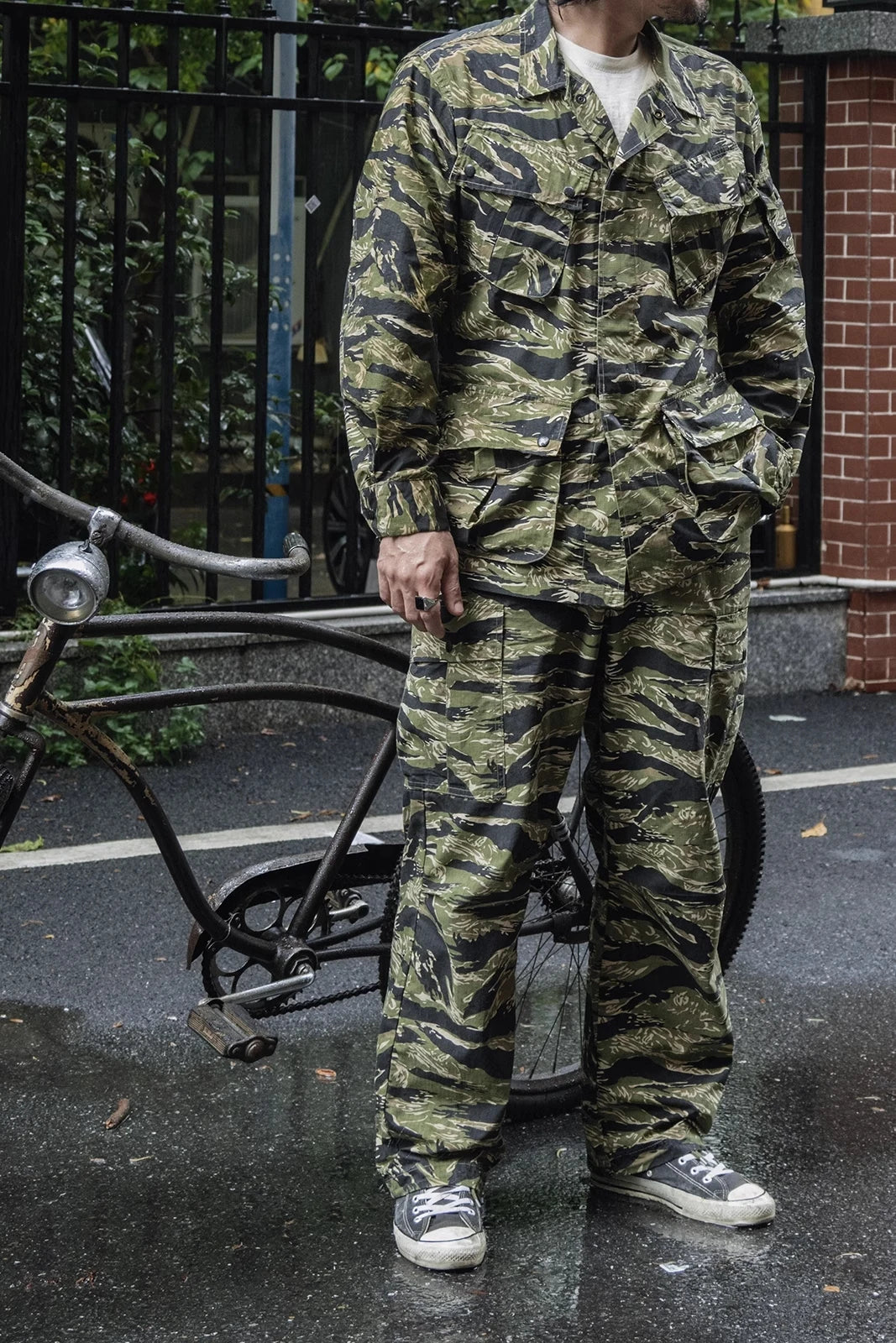 Tiger Stripe Cargo Pants