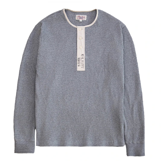 Waffle Long Sleeve Henley
