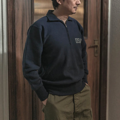 French Terry Quarter Zip Sweatshirt