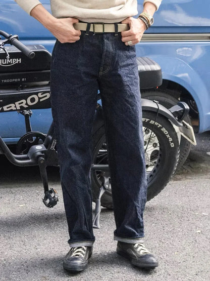 Raw Denim Waist Overalls