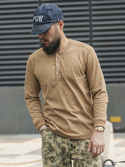 Heavyweight Long Sleeve Henley