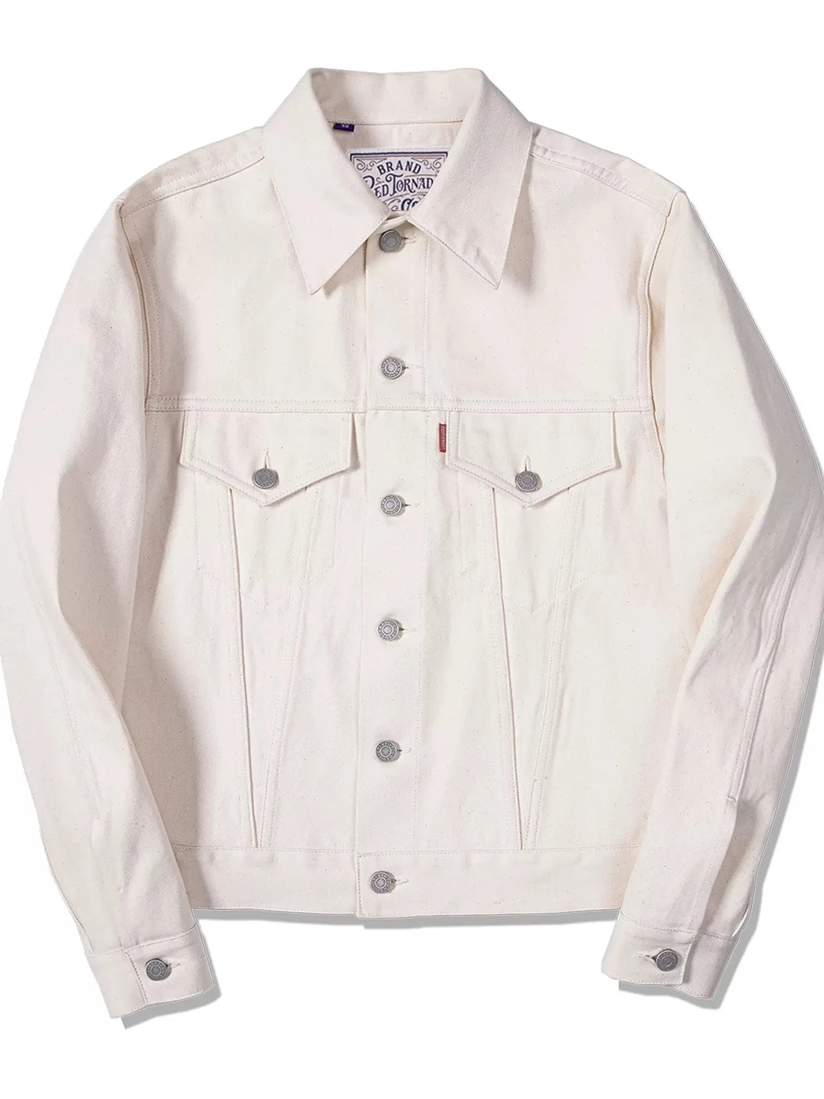 White Selvedge Trucker Jacket